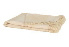 Load image into Gallery viewer, Farmhouse Two-Tone Ivory Throw Blanket
